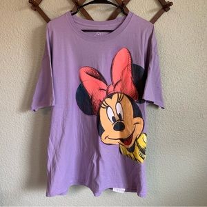 Disneyland Minnie Mouse Graphic Tee Shirt Size XL Hanes front & back design